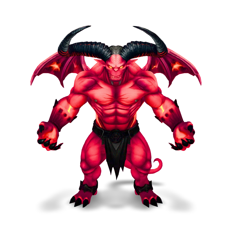 Demon brute, rigged (Meshy)