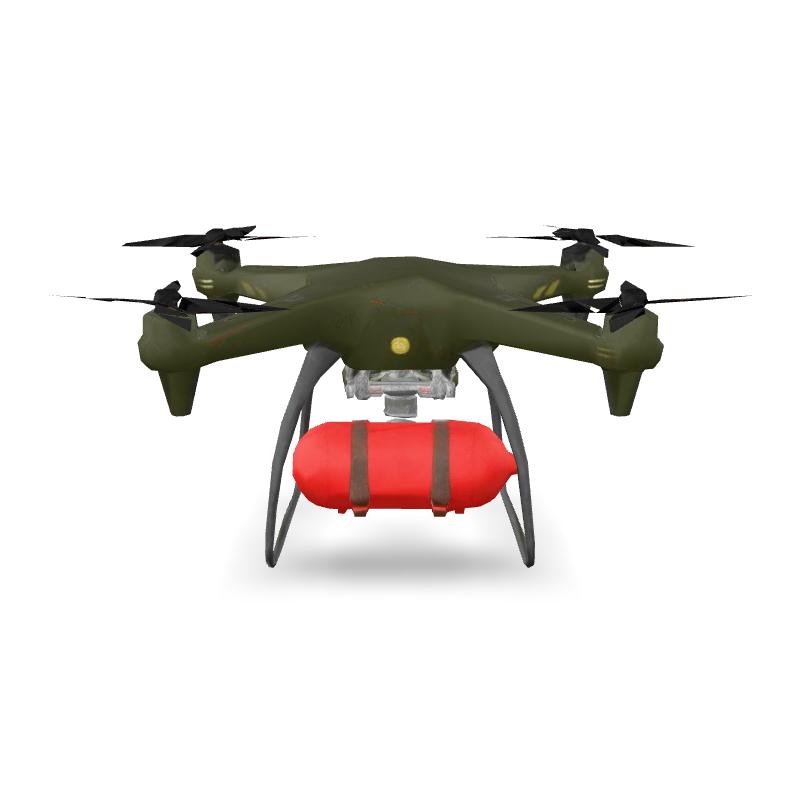 Military quadcopter suicide drone