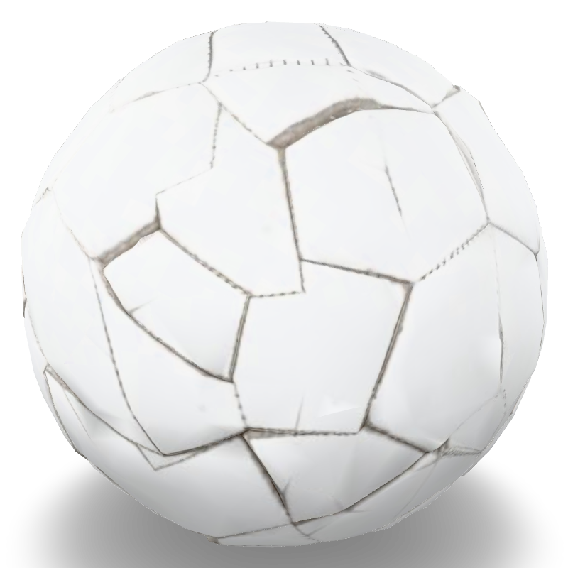 Soccer Ball (white stitched panels)