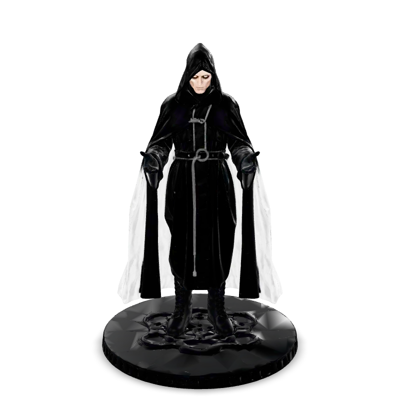 Hooded inquisitor, rigged with idle animation